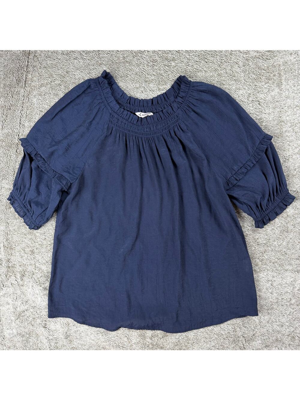 Nanette Lepore Navy Blouse Women's Small